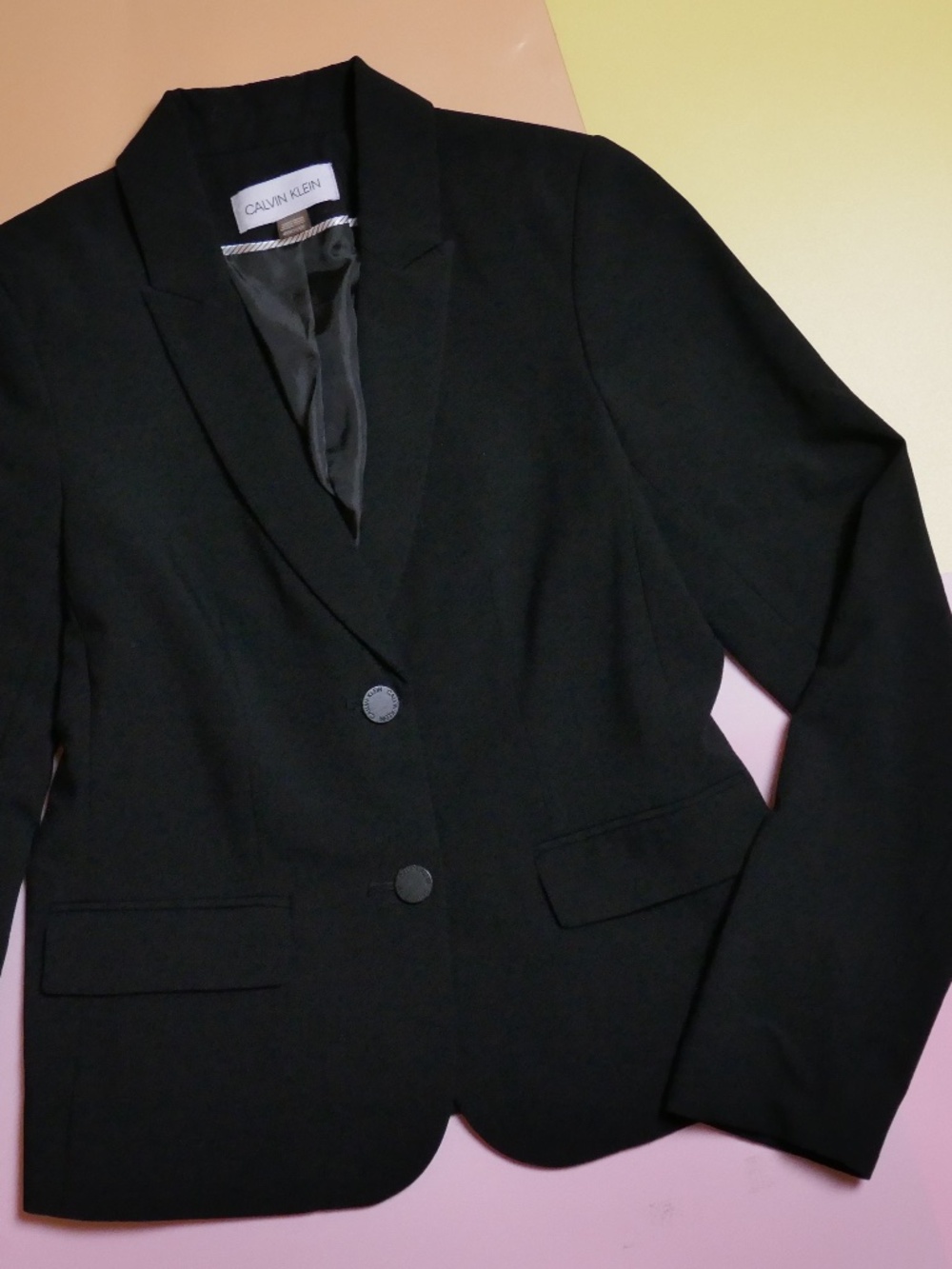 Clavin Klein Women's Blazer Black size 4 Petite